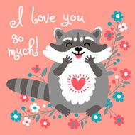 Cute raccoon confesses his love N3