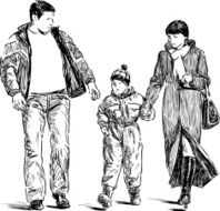 family at walk N2