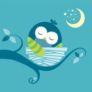sleeping baby owl N3