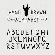 Hand Drawn vector font