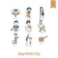 Happy Mothers Day Icons N534