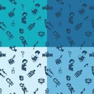 Mothers Day Seamless Pattern N36