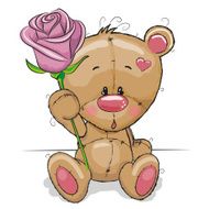 Bear with flower N4