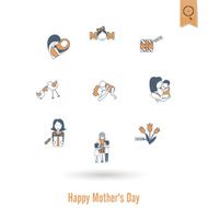 Happy Mothers Day Icons N548