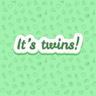 Baby twins pattern