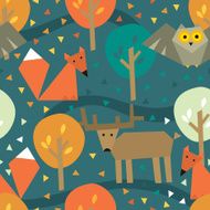 seamless pattern with wild animals N2