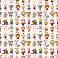 seamless animals pattern