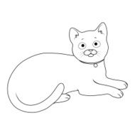 Cat Silhouette Vector N3