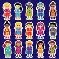 Collection of Diverse Group Superhero Girls N3