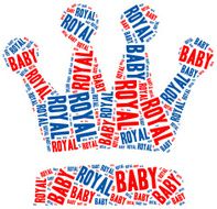 Royal baby Word cloud illustration N4