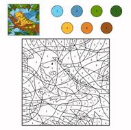Color by number (iguana)