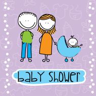 Baby shower design N387