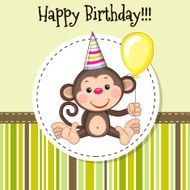 Monkey with balloon N2