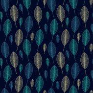 Linear hand drawn decorative seamless pattern