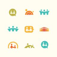 Social support icons