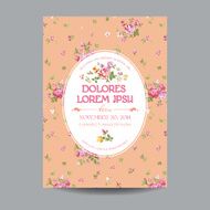 Baby Arrival or Shower Card - with Floral Blossom Design N5