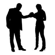 Vector silhouette of family N409