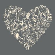 Heart Owls pattern N2