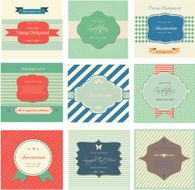 set of retro labels