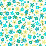 Seamless pattern with cute flowers N8