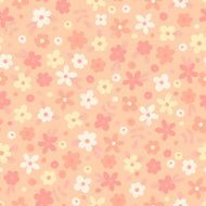 Seamless pattern with cute flowers N9