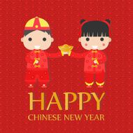 Happy Chinese New Year Greetings Happy children N4
