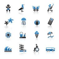 Tourism Recreation &amp; Vacation icons set