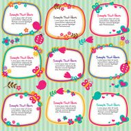 Spring Floral Frames Set