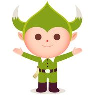 jolly green midget character illustration