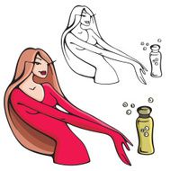 Fashion Woman Vector Illustration Series N13