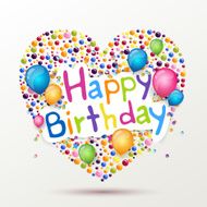 Vector Happy Birthday Greeting Card N31