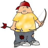Boy With A Bow And Arrow