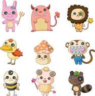 cartoon animal icon N3