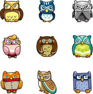 cartoon owl icon