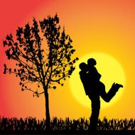 Vector Silhouette Of People N60
