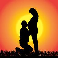 Vector Silhouette Of People N61