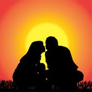 Vector Silhouette Of People N65