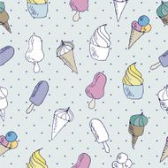 Ice Cream seamless pattern