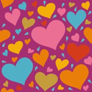Seamless pattern with hearts N7