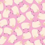 Seamless sheep pattern N3