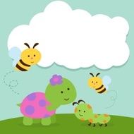 Spring Animals with cloud