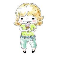 little girl with ice cream N3