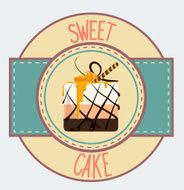 Vintage cupcake poster design N9