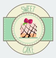 Vintage cupcake poster design N12