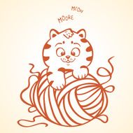 kitten and clew