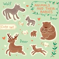 Baby and Mommy Animal Set N2