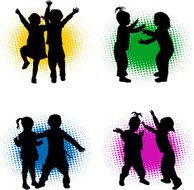 children silhouettes N385