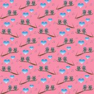 Retro cat kids pattern wallpaper background N2