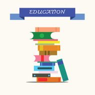 stack of books concept education