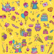 Birthday Celebration Seamless Pattern